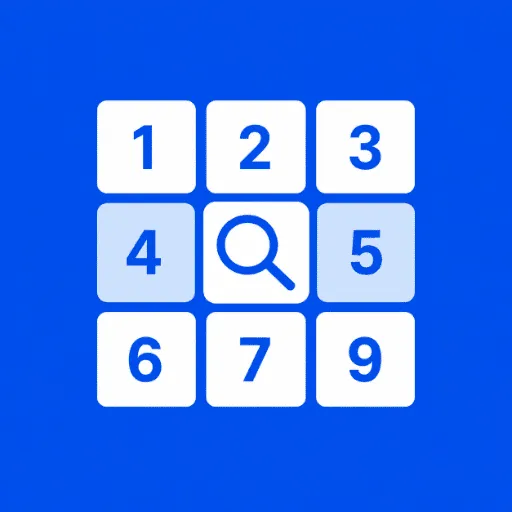 Math Number Search Icon