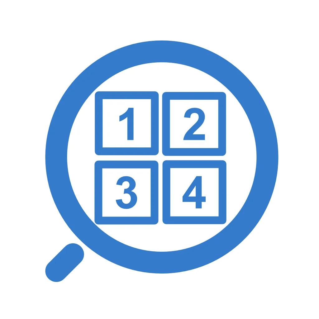 Math Number Search Icon
